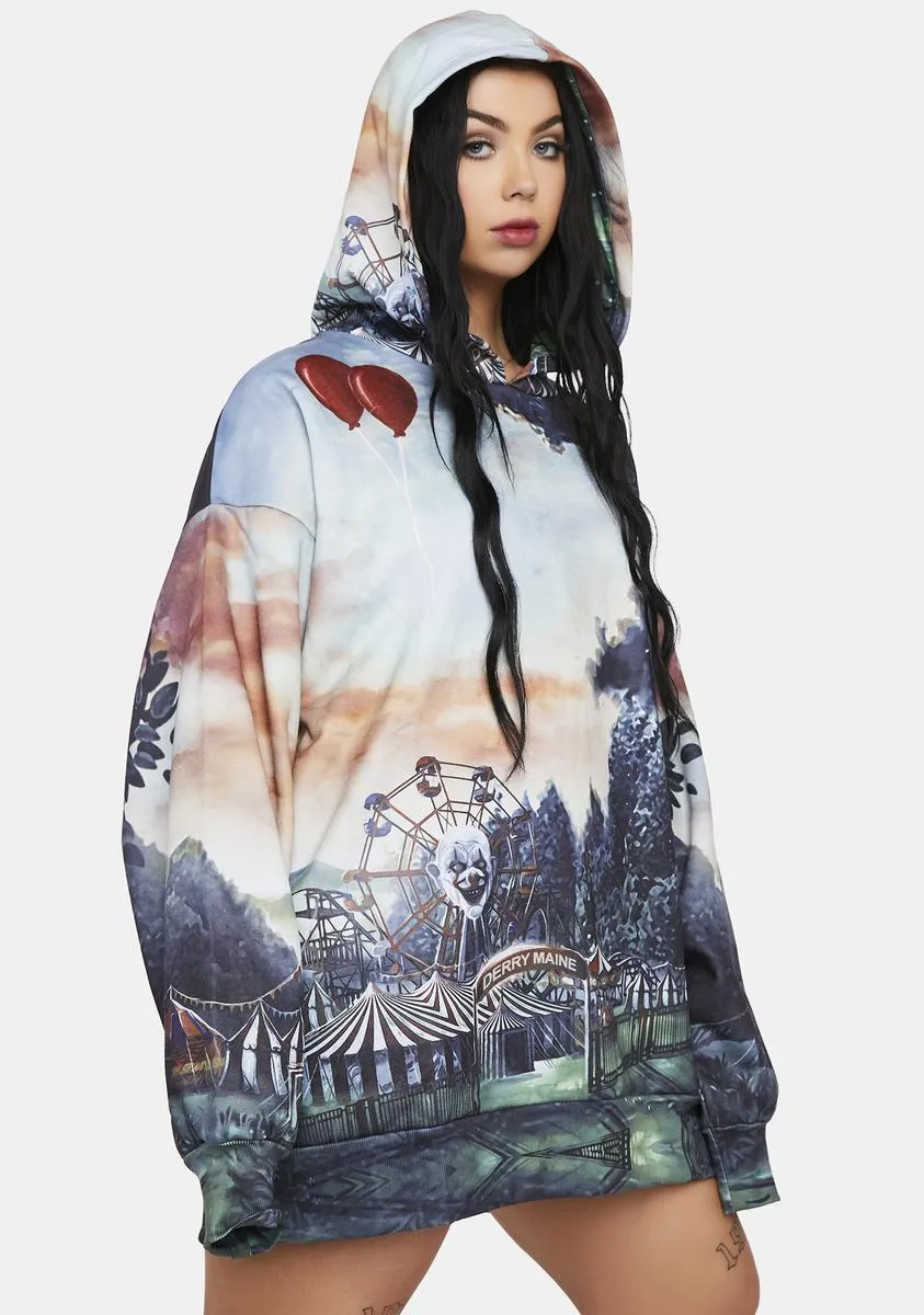 Plus Nightmare Circus Oversized Hoodie sold by Dolls Kill product image thumbnail 2