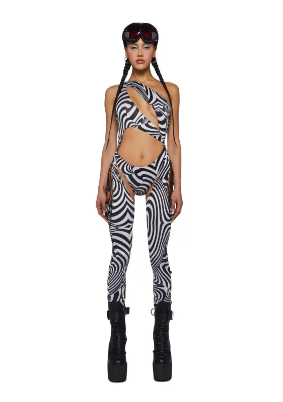 Prism Moonwalk Cut-Out Catsuit - Waking Dreams sold by Dolls Kill