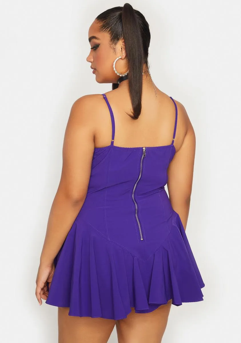 Plus Violet Truthful Thoughts Flared Dress sold by Dolls Kill product image thumbnail 4
