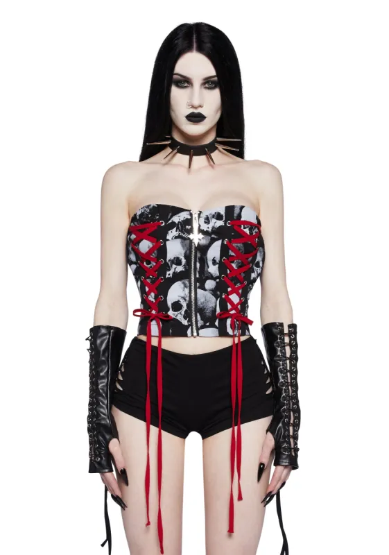 Metal Maven Corset Top sold by Dolls Kill