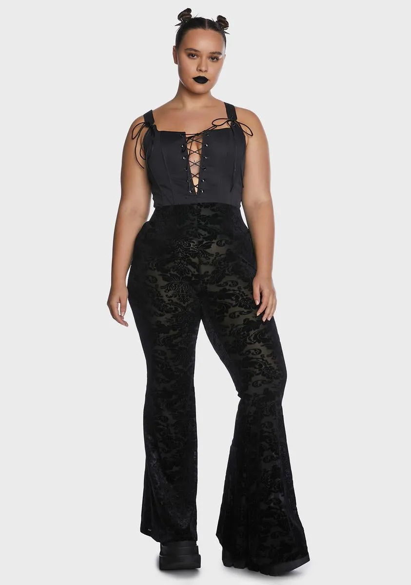 Plus Pretty Obsessed Bell Bottom Pants sold by Dolls Kill product image thumbnail 3