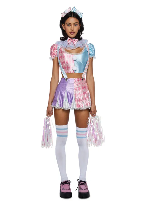 Clownin' Around Cheerleader Costume sold by Dolls Kill