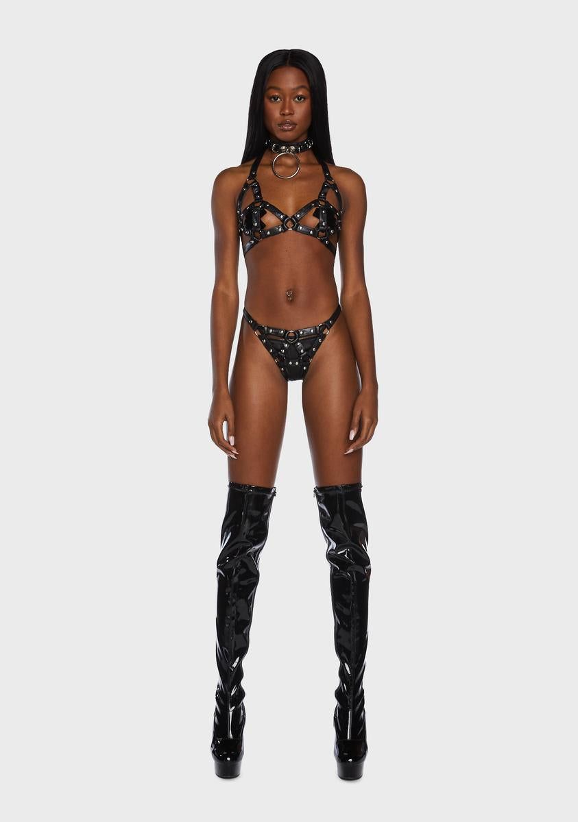 Explicit Chaos Lingerie Set sold by Dolls Kill