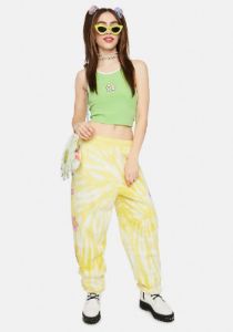 Hazy Daisy Tie Dye Sweatpants sold by Dolls Kill