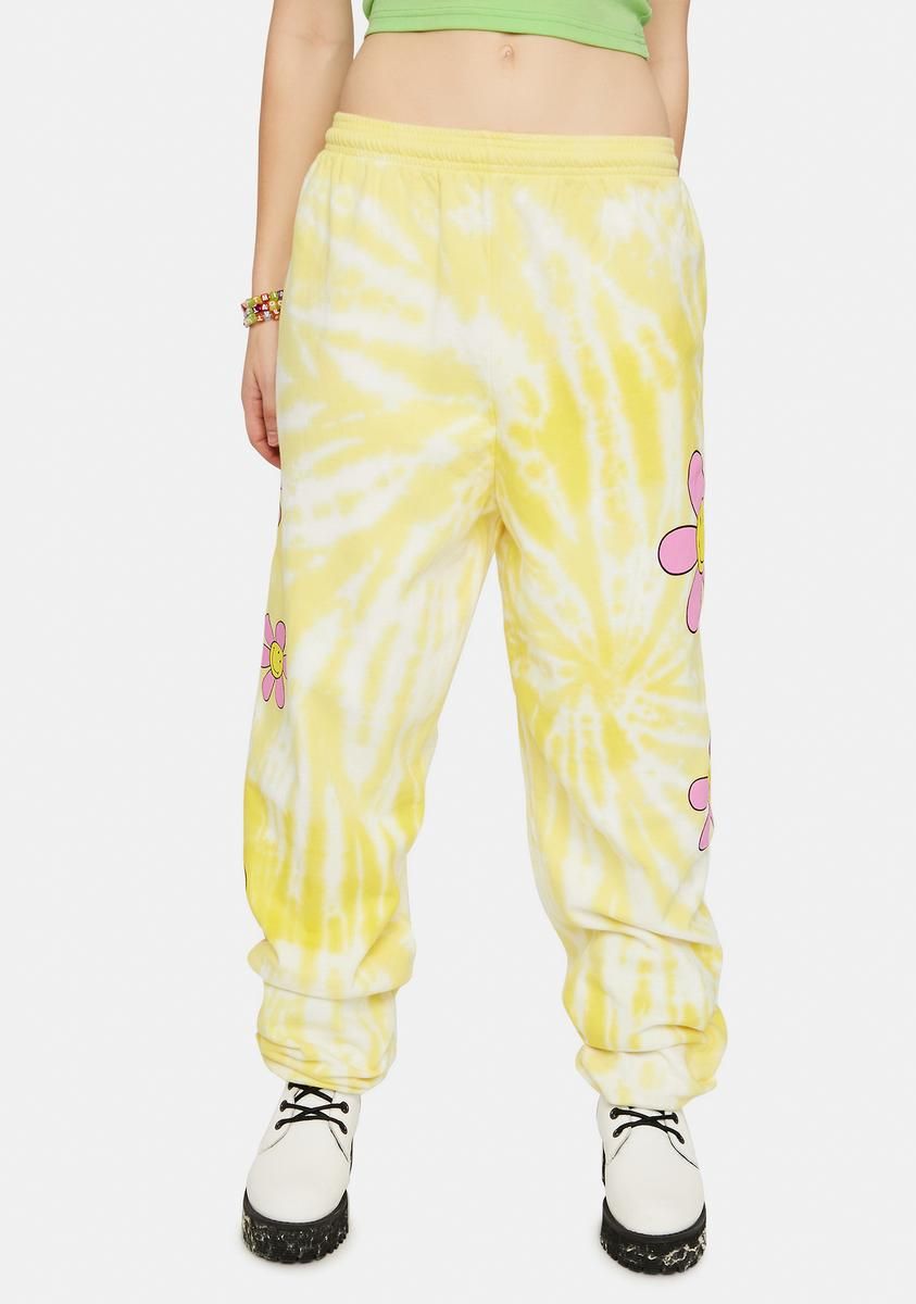 Hazy Daisy Tie Dye Sweatpants sold by Dolls Kill