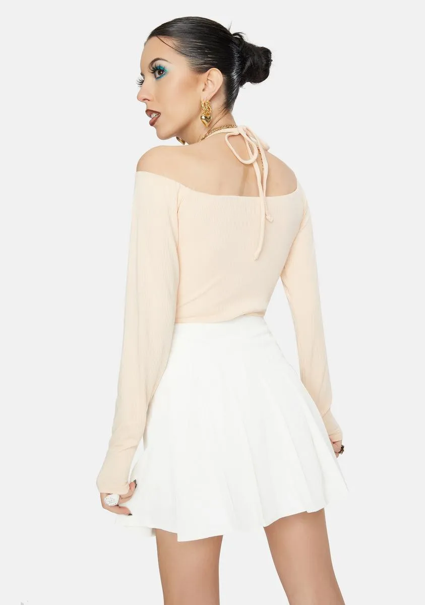 Seine Off The Shoulder Rib Bodysuit sold by Dolls Kill product image thumbnail 4