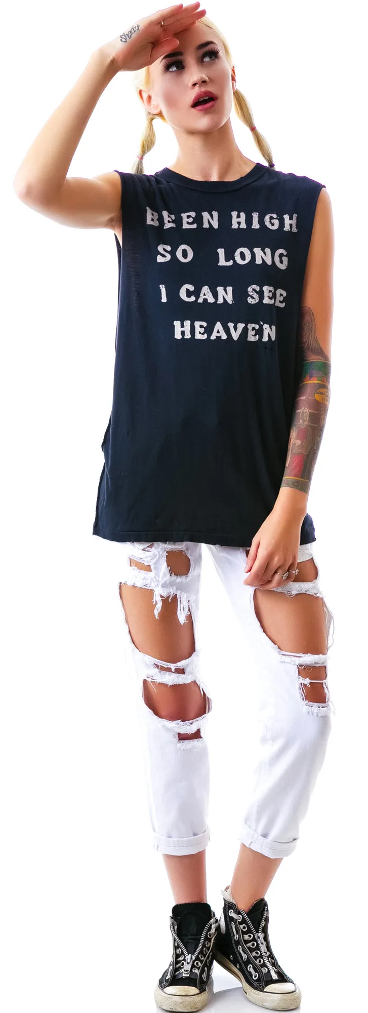 Been High Sleeveless Tee sold by Dolls Kill product image thumbnail 4