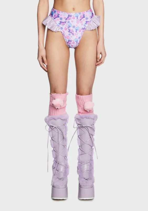 Strawfaerie Fields Ruffle Bottoms sold by Dolls Kill