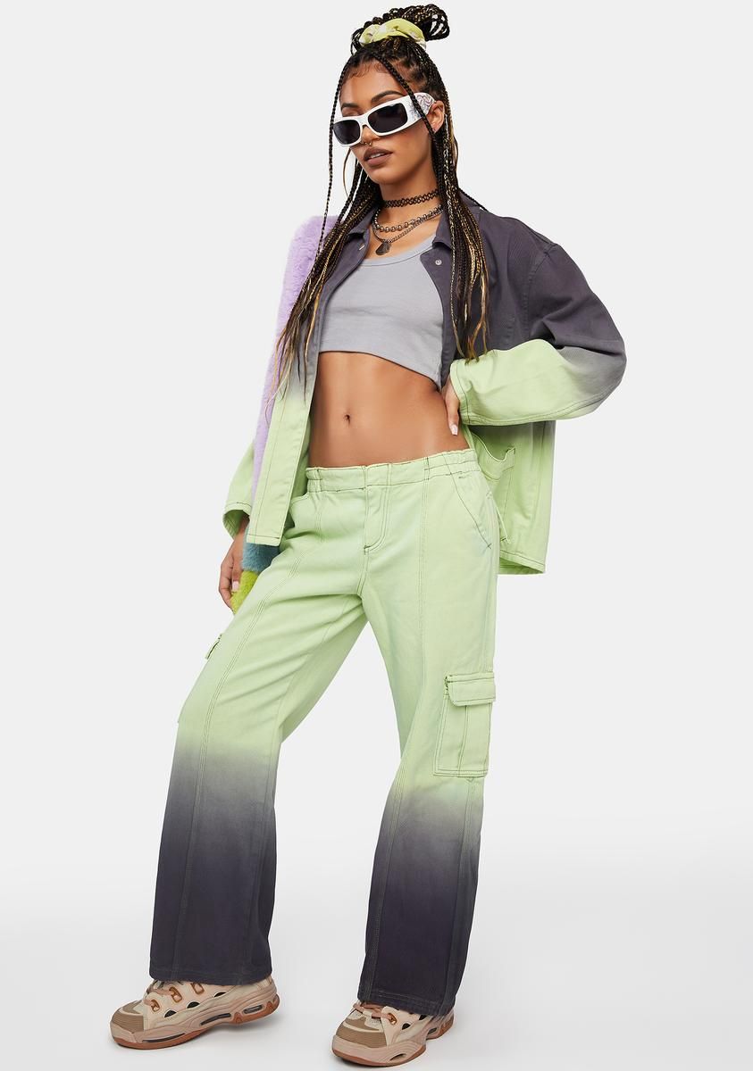 Dip Dye Utility Trousers sold by Dolls Kill product image thumbnail 2