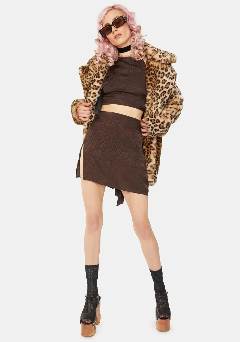 Brown Zebra Vhan Halter Top sold by Dolls Kill product image thumbnail 3