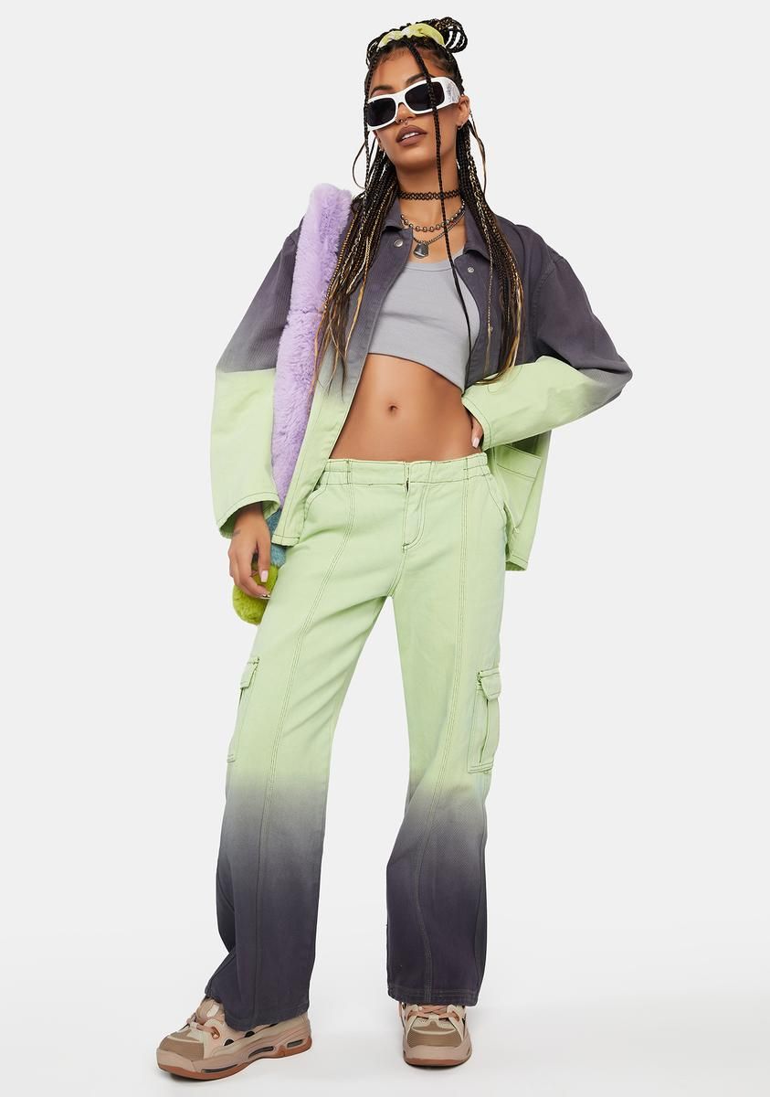 Dip Dye Utility Trousers sold by Dolls Kill product image thumbnail 3