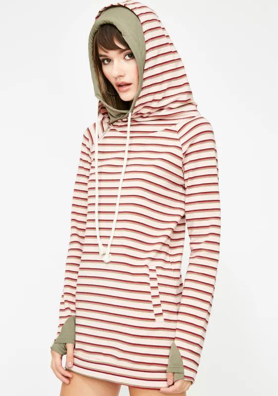 Weekend Crush Stripe Hoodie sold by Dolls Kill