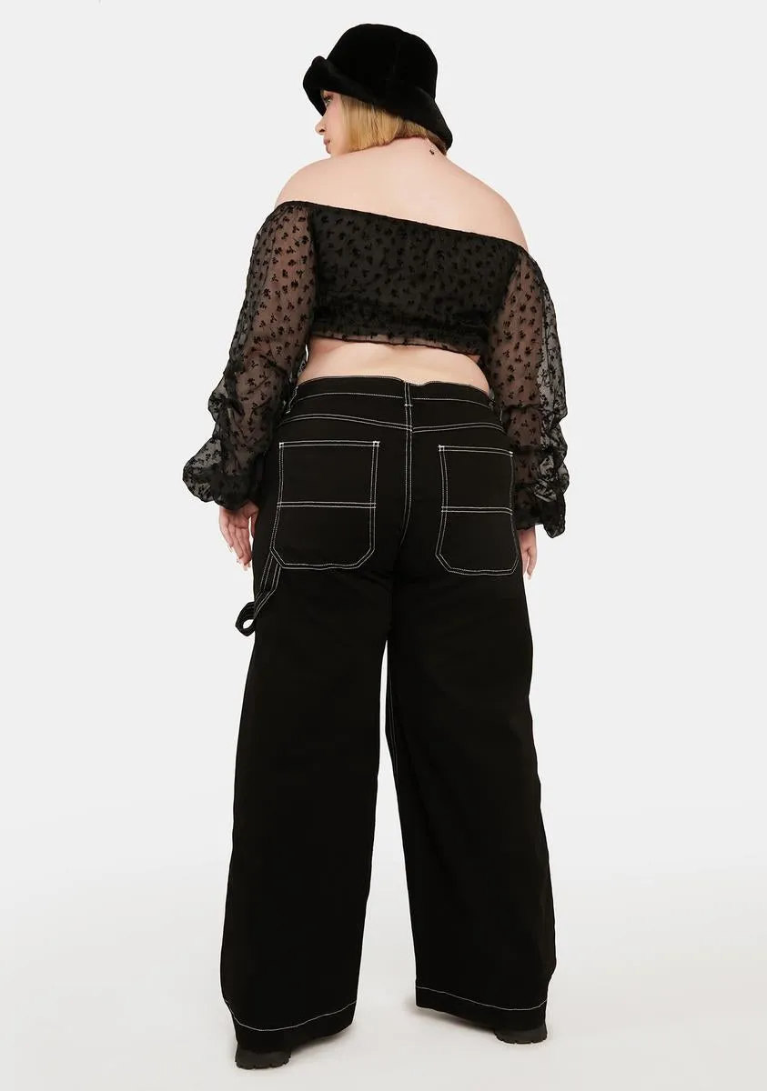 Plus Wicked Later Hater Wide Leg Pants sold by Dolls Kill product image thumbnail 4