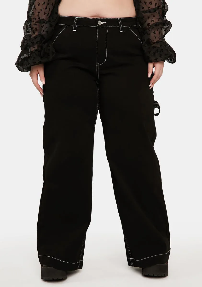 Plus Wicked Later Hater Wide Leg Pants sold by Dolls Kill