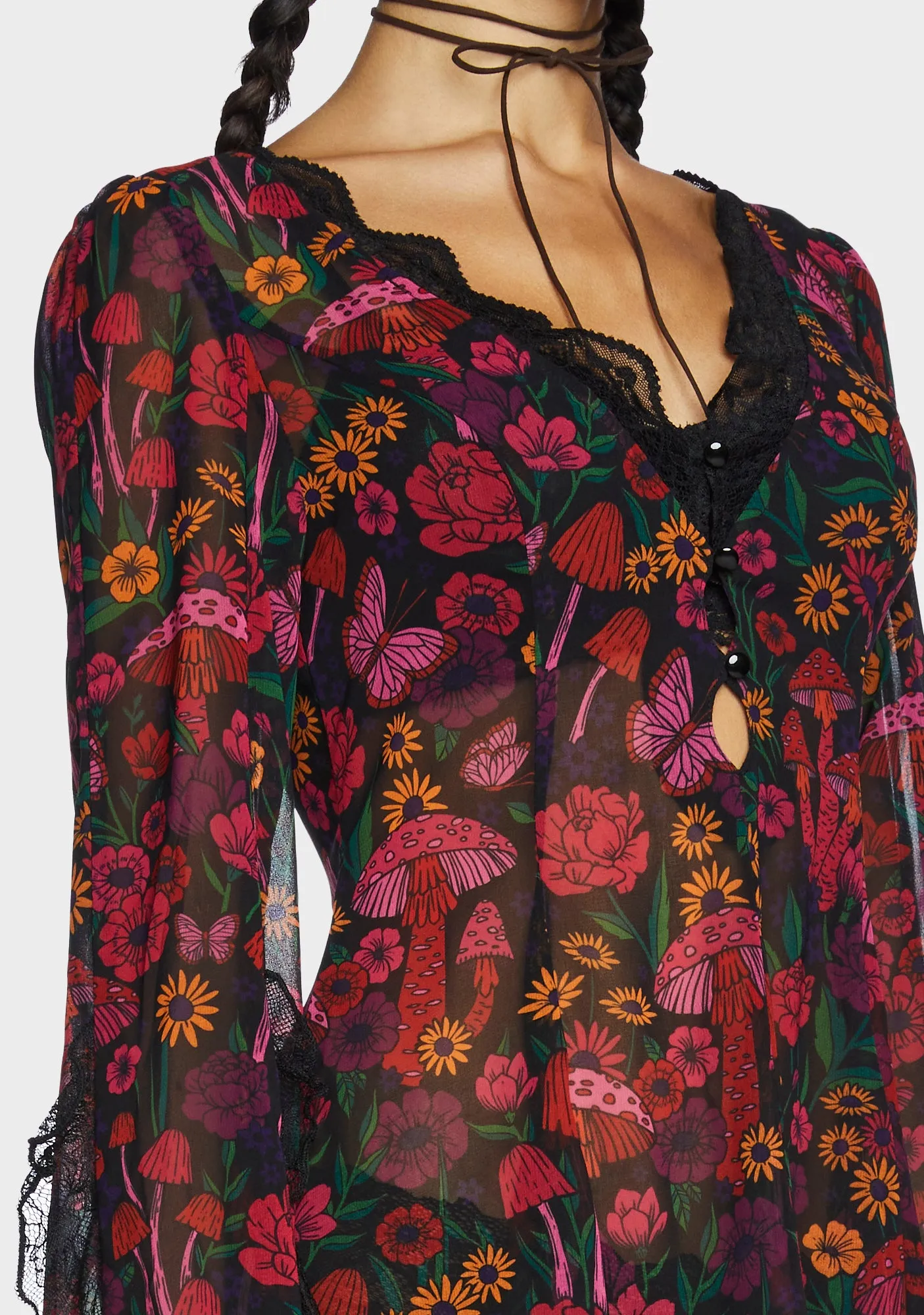 Daydreamer Floral Mini Dress - Multi sold by Dolls Kill product image thumbnail 5