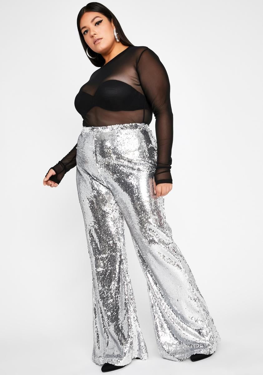 She's Superficial AF Sequin Flares sold by Dolls Kill product image thumbnail 2