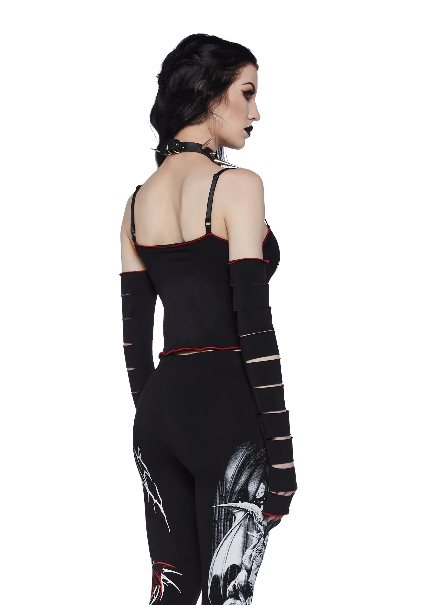 Warning Flags Graphic Tank sold by Dolls Kill product image thumbnail 4