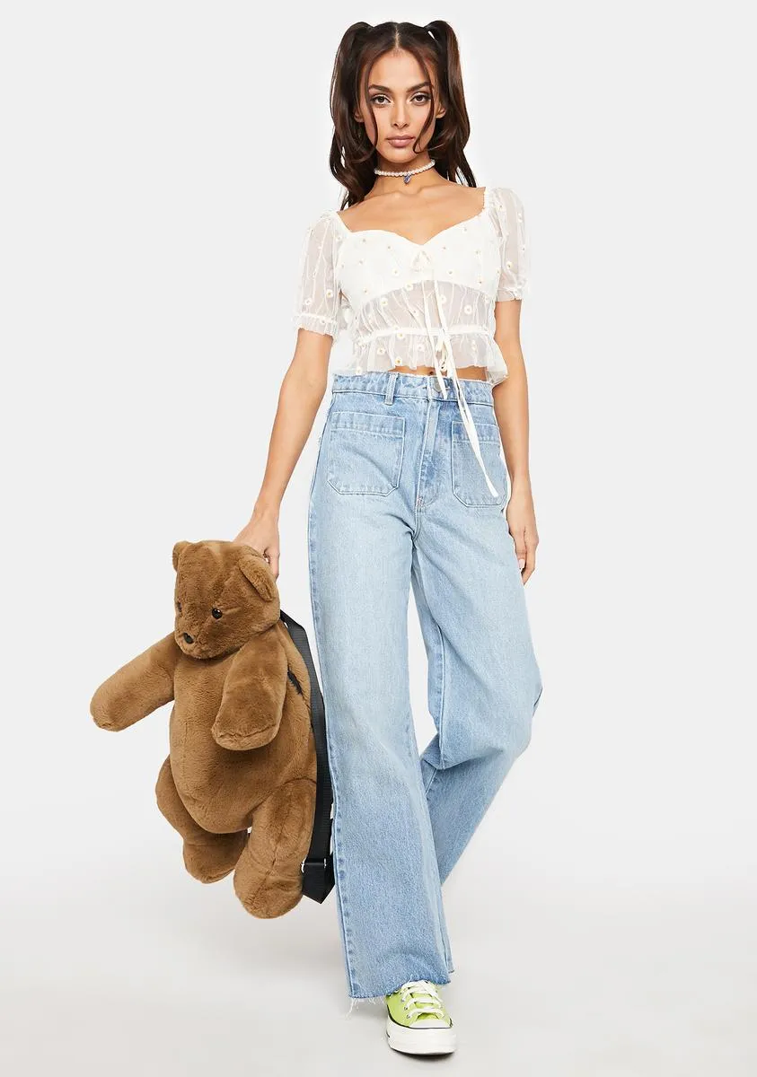 Locally Grown Sheer Crop Top sold by Dolls Kill product image thumbnail 3