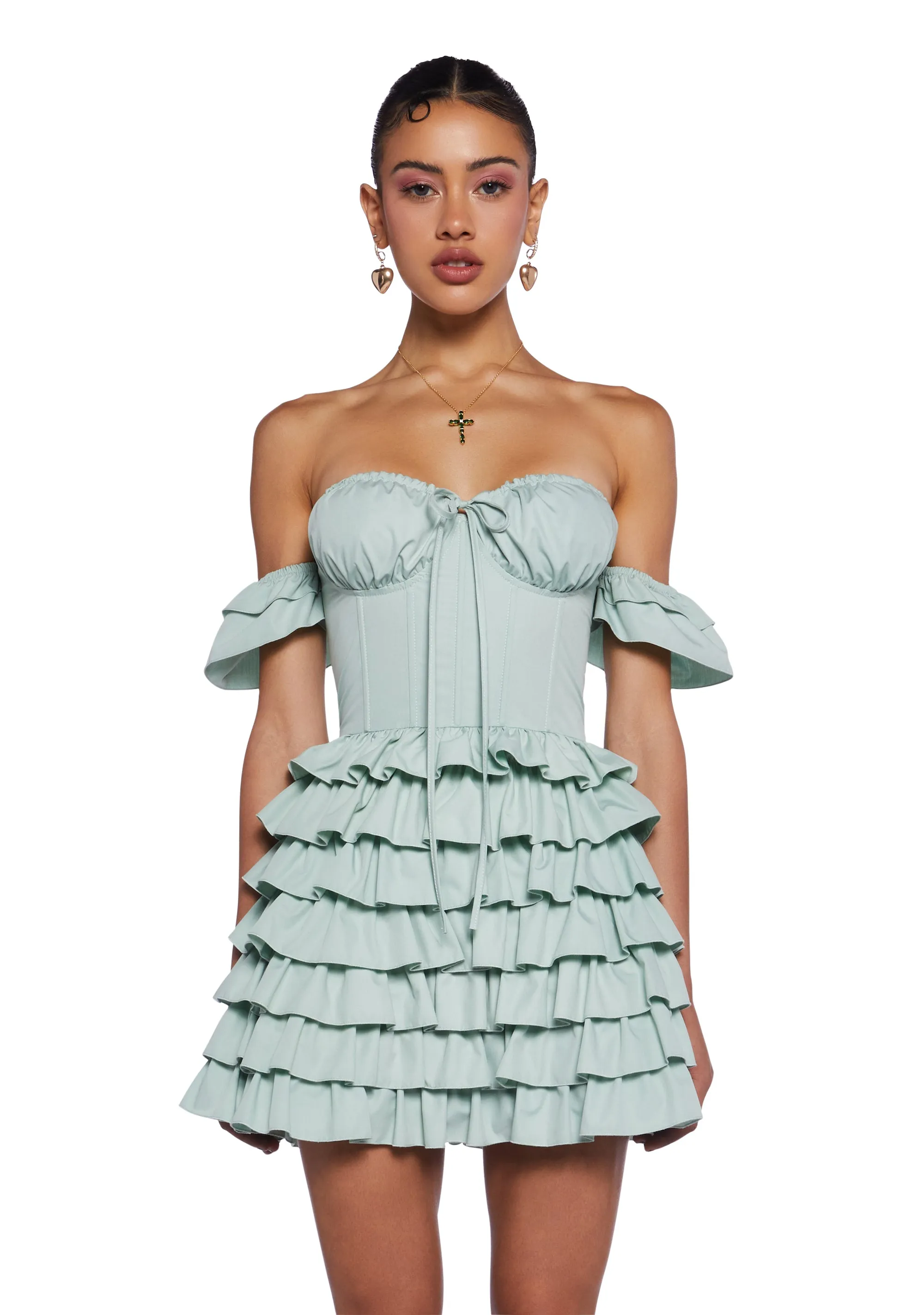 Exchanging Love Letters Mini Dress sold by Dolls Kill