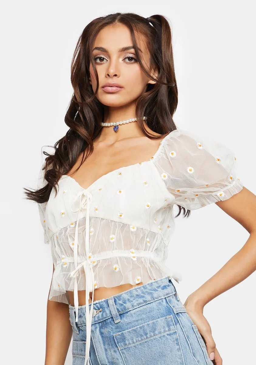 Locally Grown Sheer Crop Top sold by Dolls Kill product image thumbnail 2