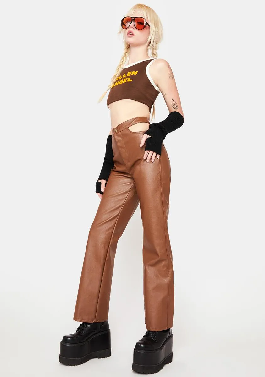 Camel Cut Out Pants sold by Dolls Kill product image thumbnail 3