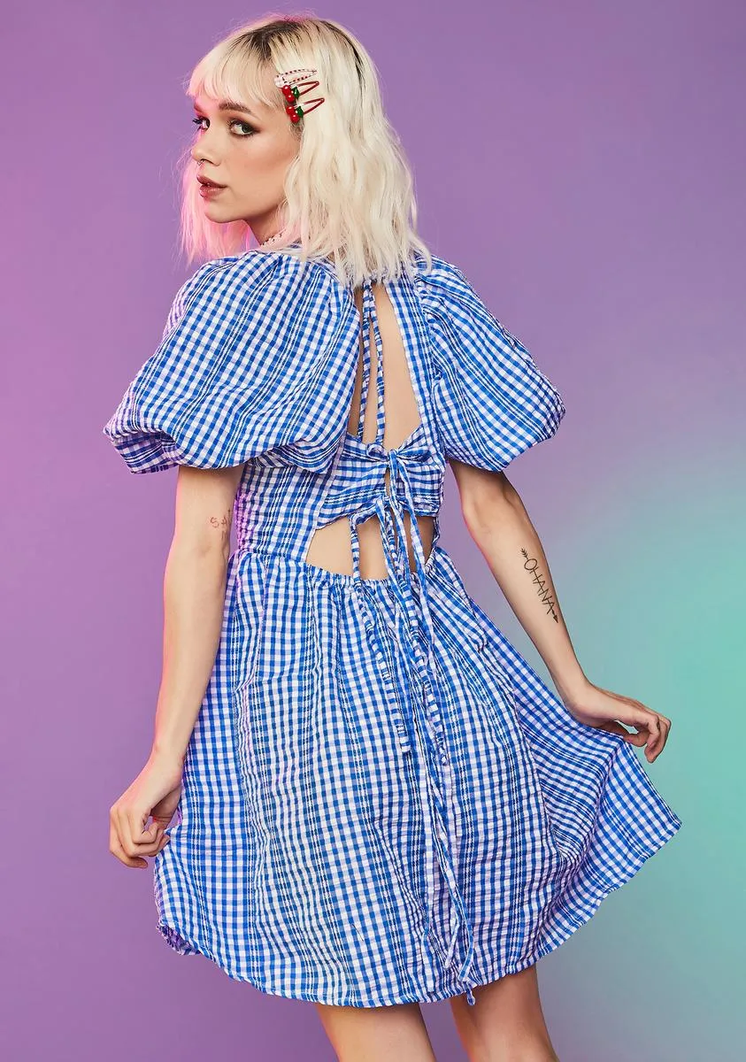 Arms Wide Open Gingham Dress sold by Dolls Kill product image thumbnail 4