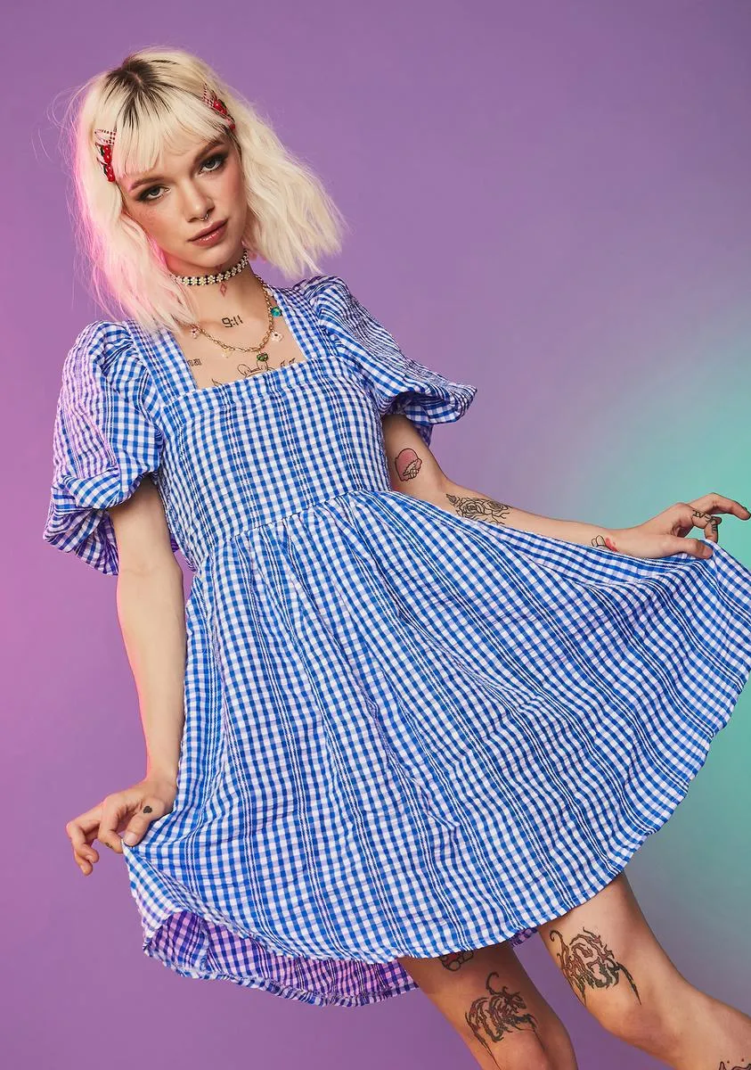 Arms Wide Open Gingham Dress sold by Dolls Kill