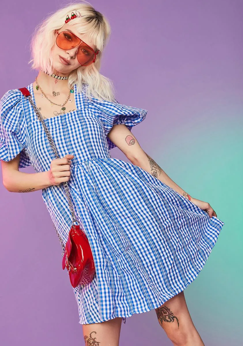 Arms Wide Open Gingham Dress sold by Dolls Kill product image thumbnail 2