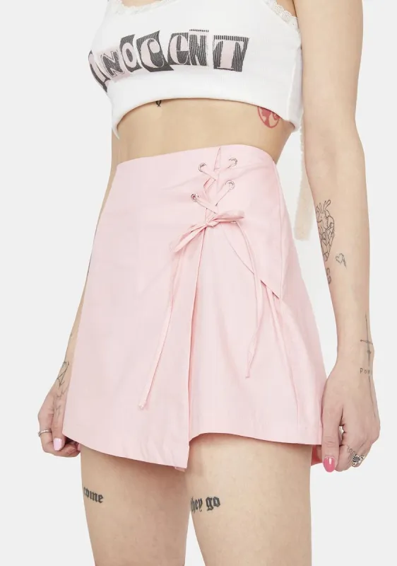 Lady You Got Game Lace Up Skort sold by Dolls Kill