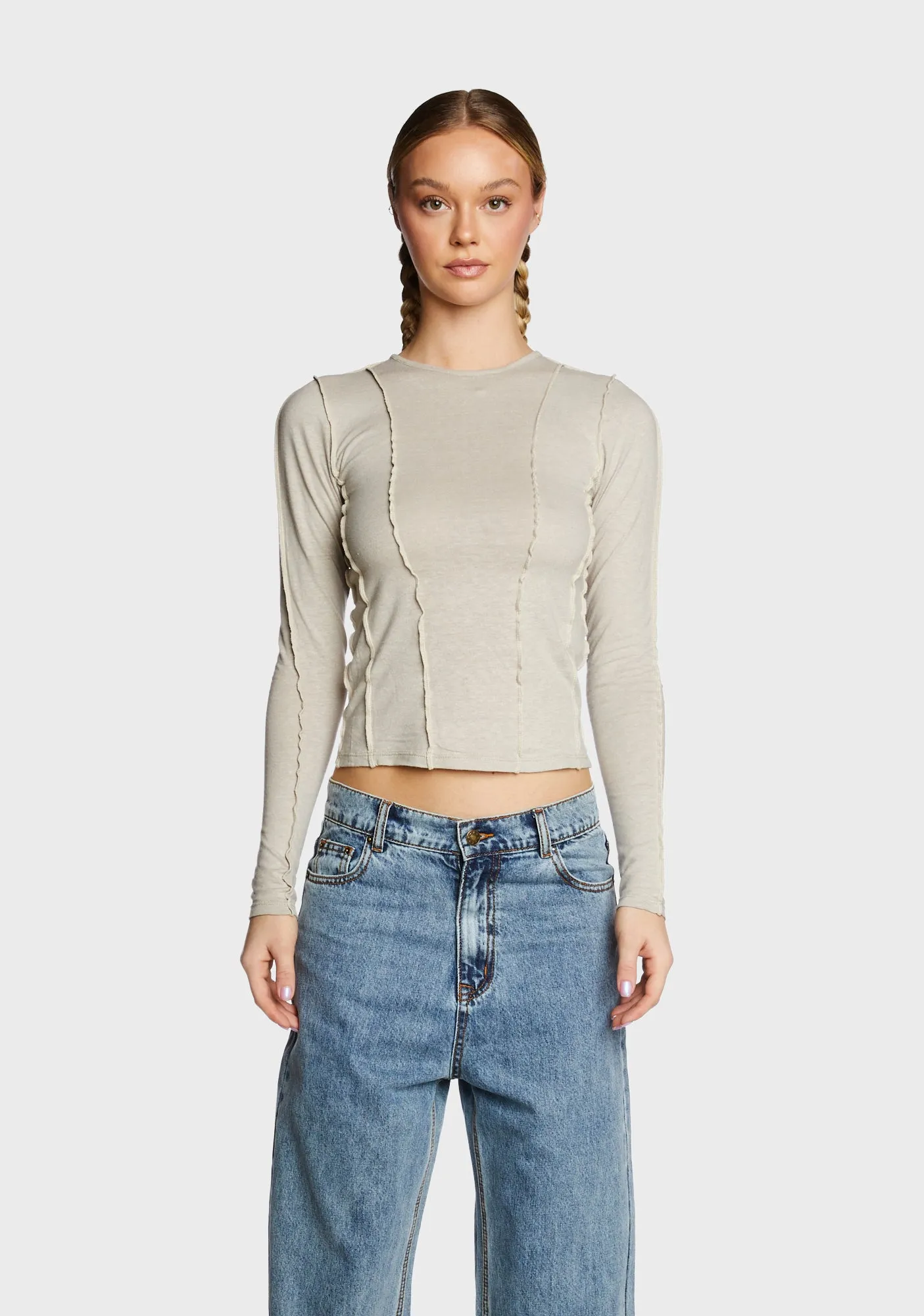 Huda Long Sleeve Top sold by Dolls Kill