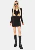 Fair Share Contrast Stitch Skirt Set sold by Dolls Kill