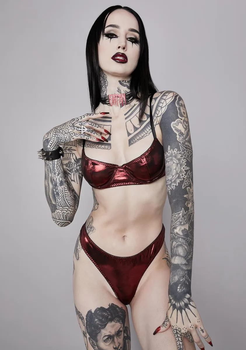 Blood Moon Rising Lingerie Set sold by Dolls Kill