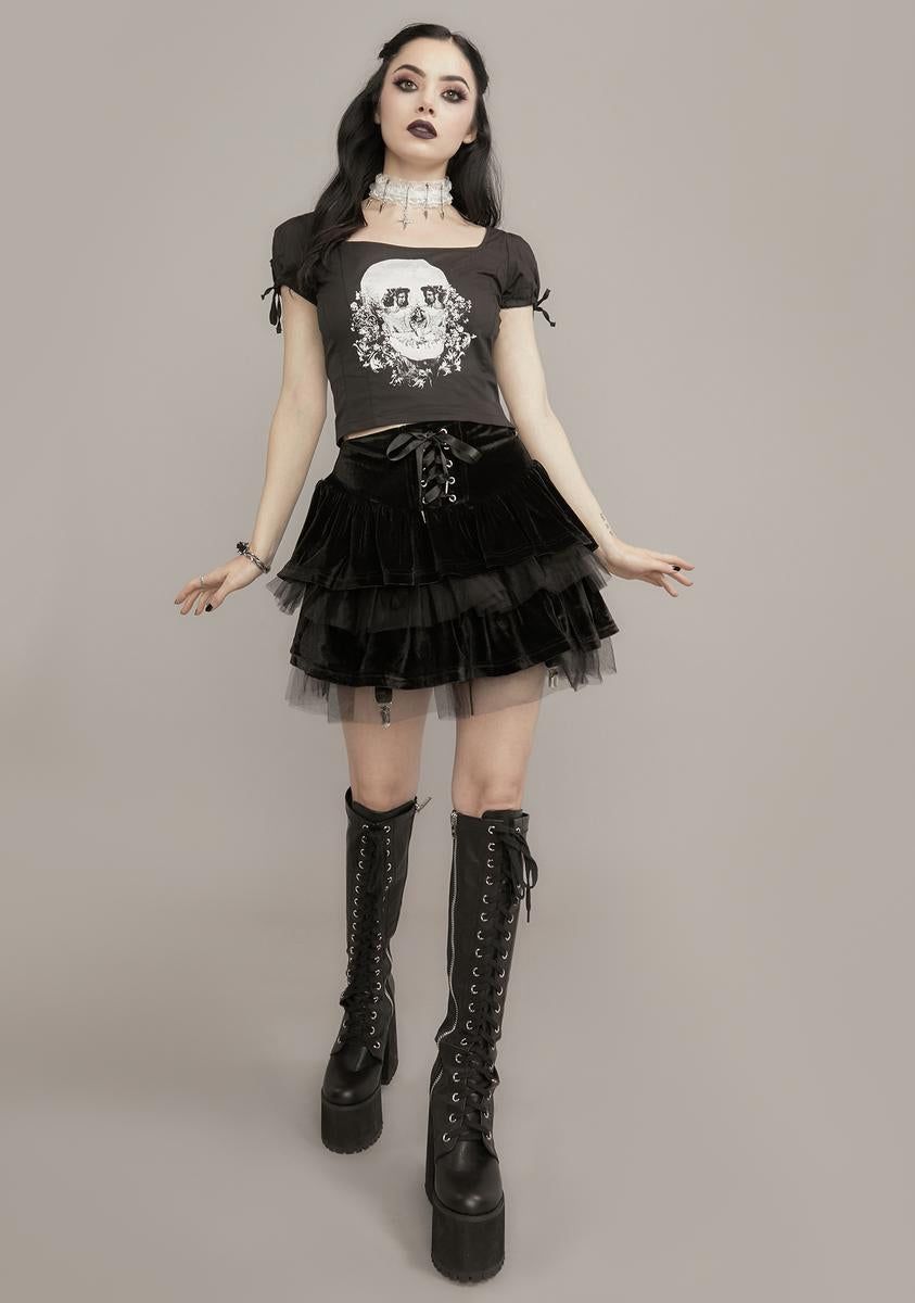 Death Grows Graphic Baby Tee sold by Dolls Kill product image thumbnail 3