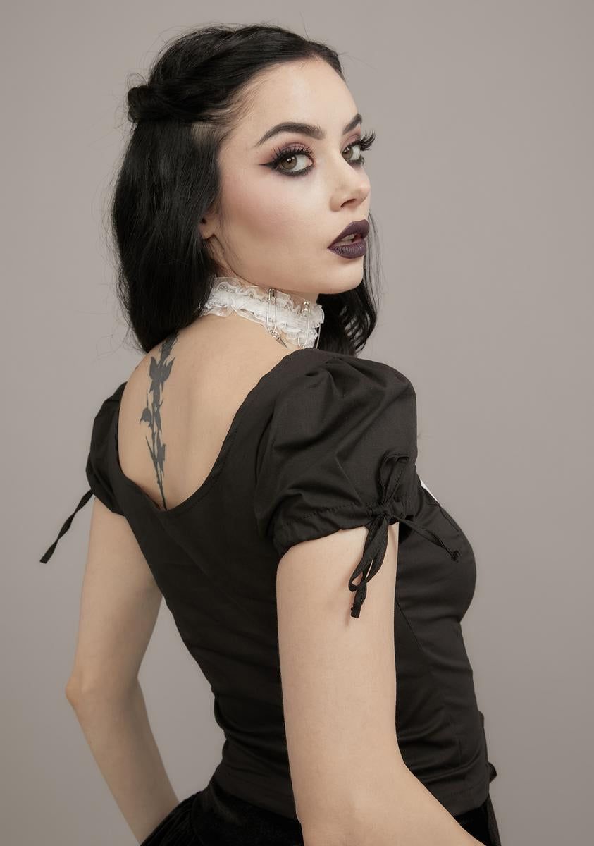 Death Grows Graphic Baby Tee sold by Dolls Kill product image thumbnail 4