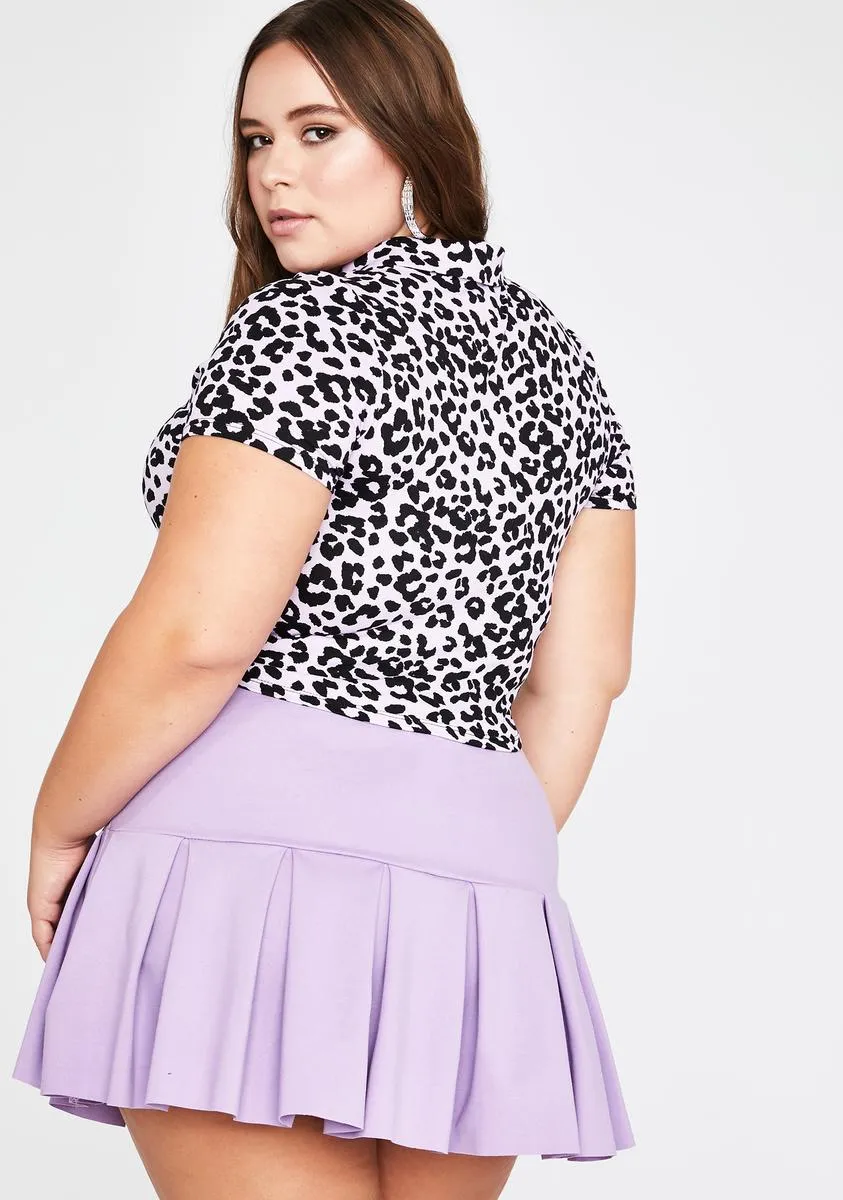 Plus Lavender Wicked Scholar Pleated Skirt sold by Dolls Kill product image thumbnail 4