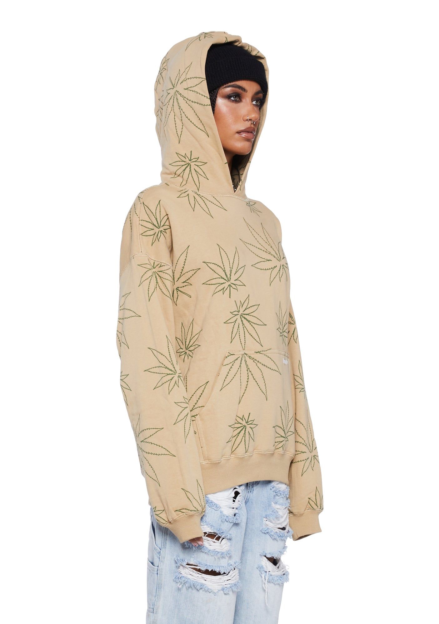 Plantlife Fleece Hoodie sold by Dolls Kill product image thumbnail 3