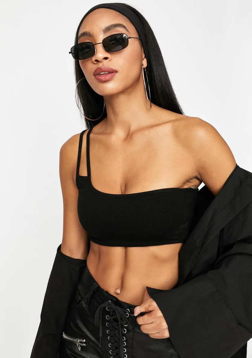 State Of Mind One Shoulder Crop Tank sold by Dolls Kill product image thumbnail 2