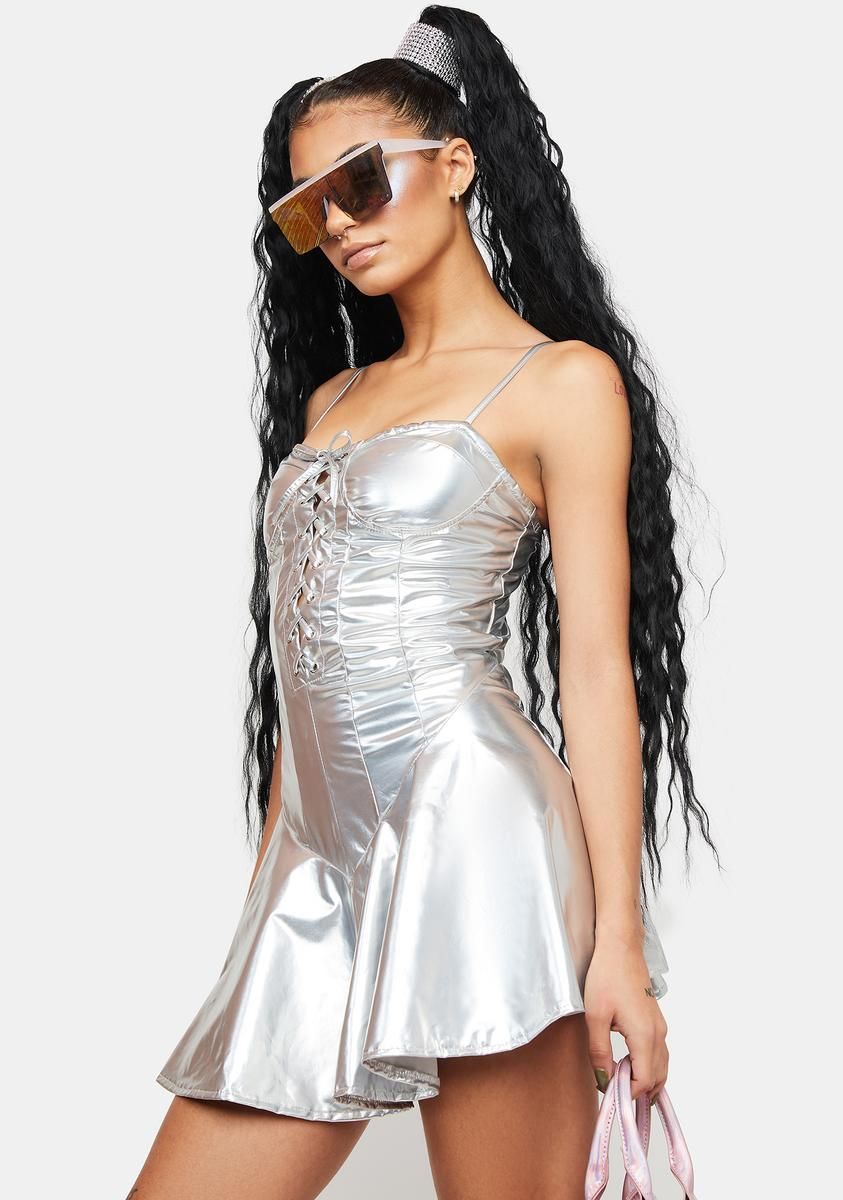 Steel Maximized Pleasure Mini Dress sold by Dolls Kill product image thumbnail 2