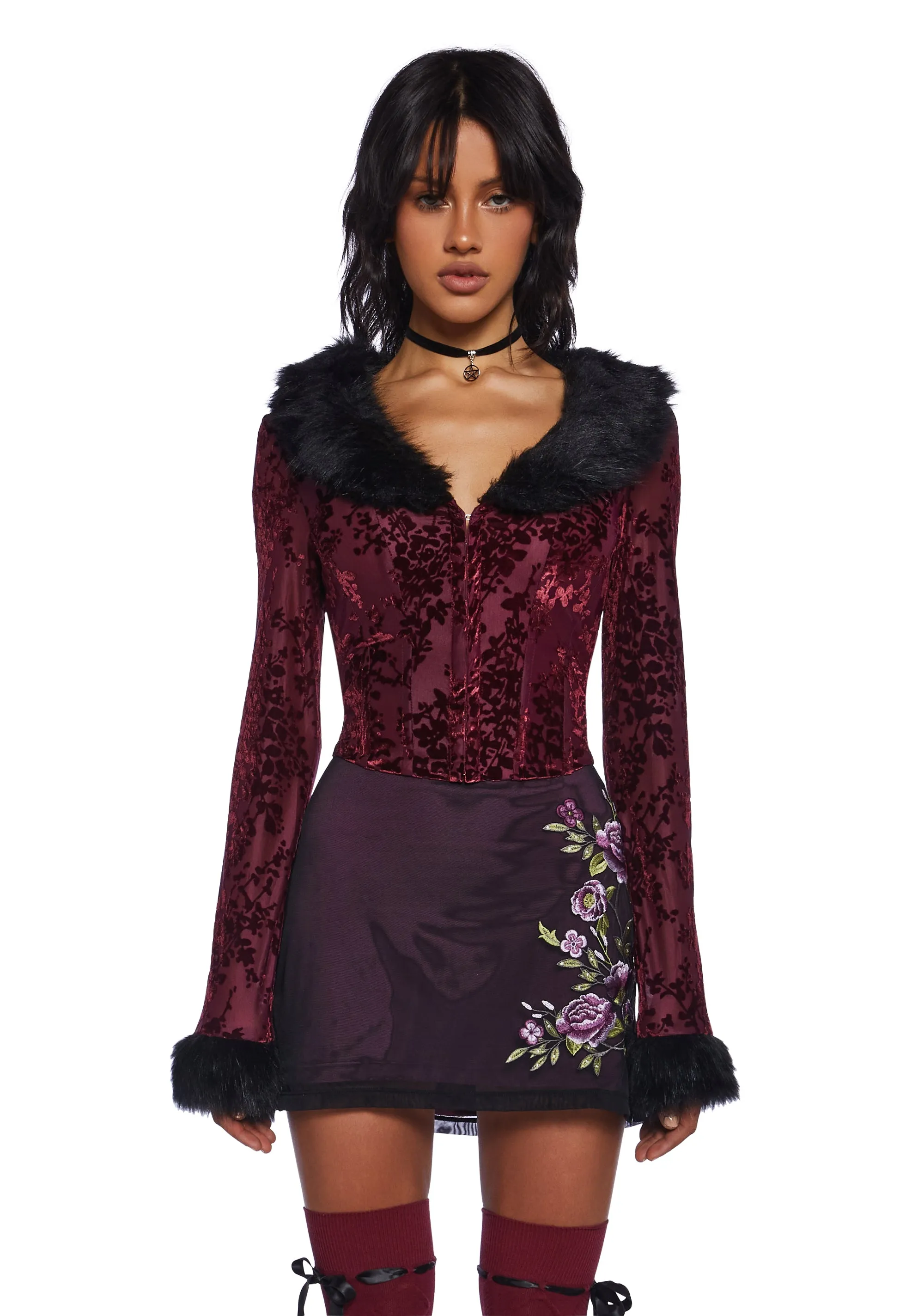 Lovestruck In Lisbon Corset Top - Red sold by Dolls Kill