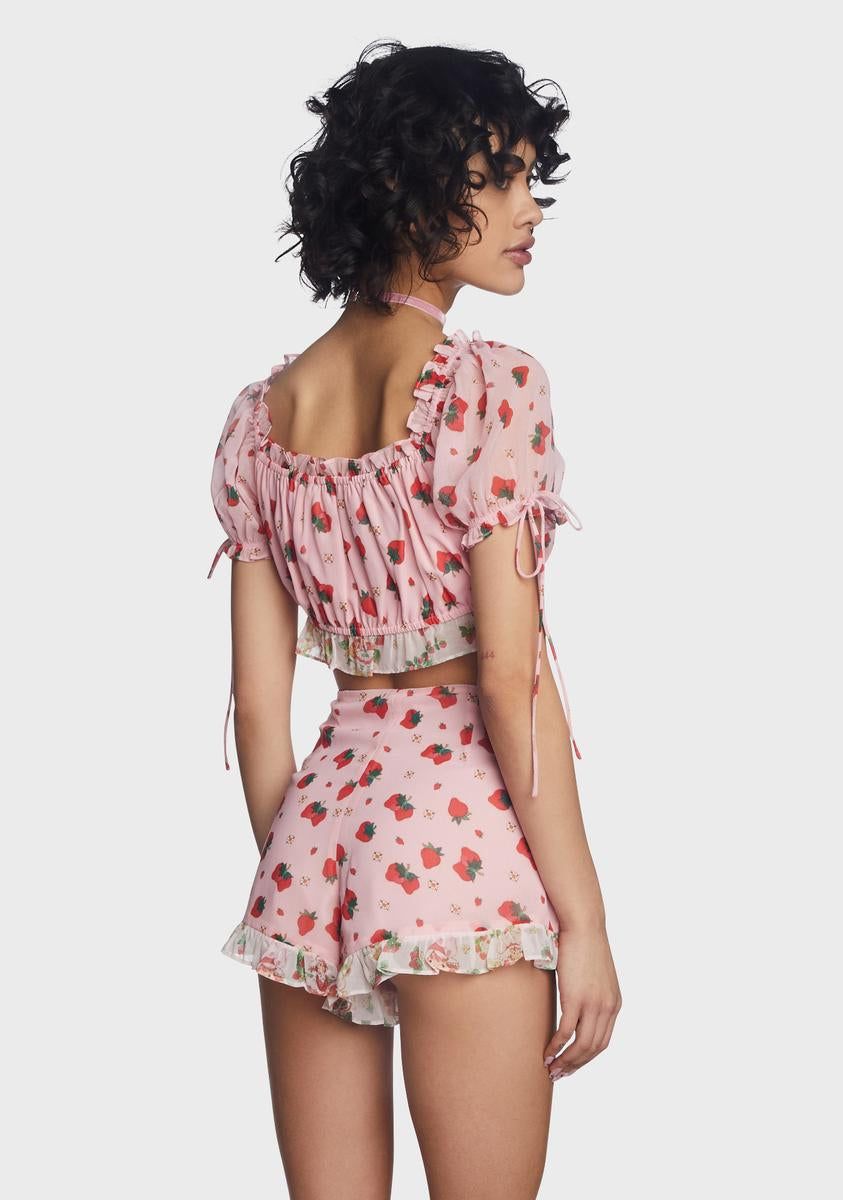 Meadow Greeting Shorts Set sold by Dolls Kill product image thumbnail 4