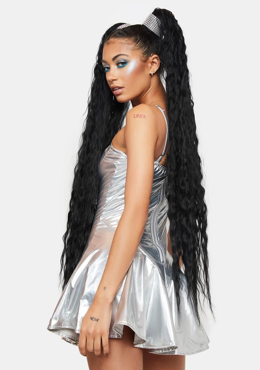 Steel Maximized Pleasure Mini Dress sold by Dolls Kill product image thumbnail 4