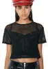 Between The Lines Sheer Ribbed Tee sold by Dolls Kill