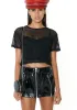 Between The Lines Sheer Ribbed Tee sold by Dolls Kill