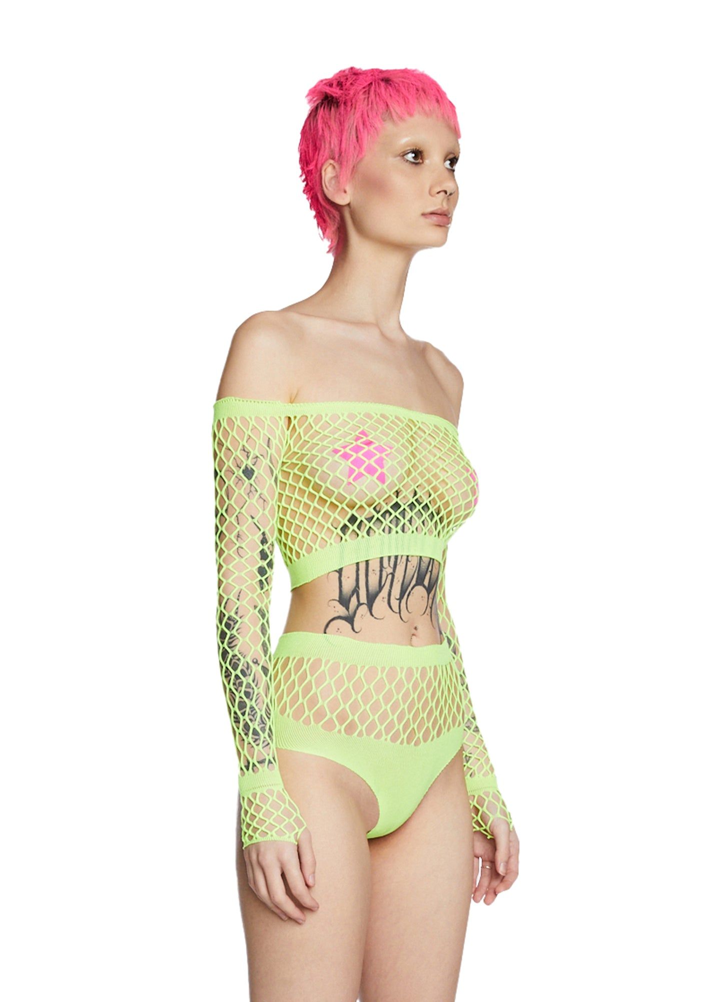 Funk Fuse Fishnet Set sold by Dolls Kill product image thumbnail 3