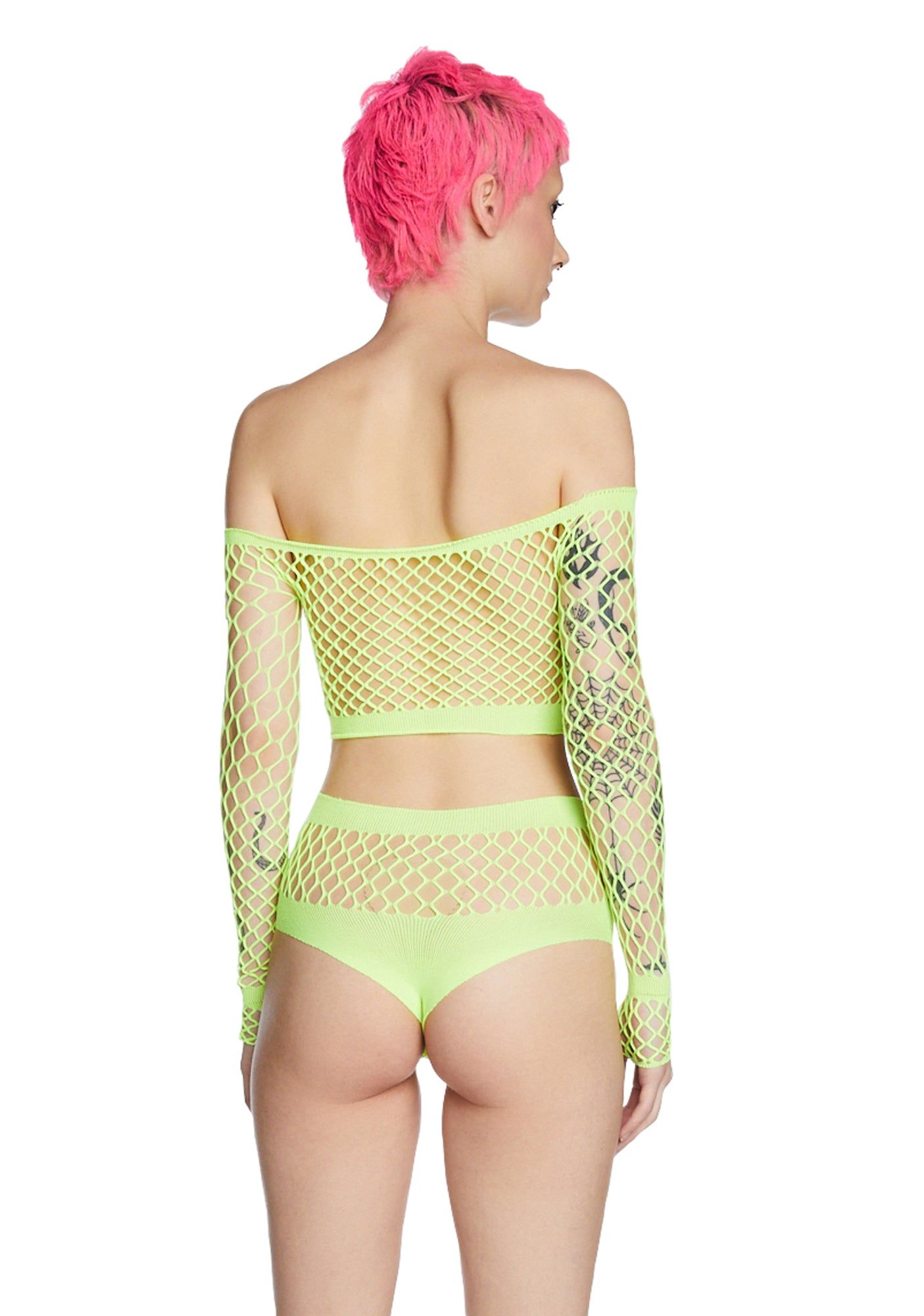 Funk Fuse Fishnet Set sold by Dolls Kill product image thumbnail 4