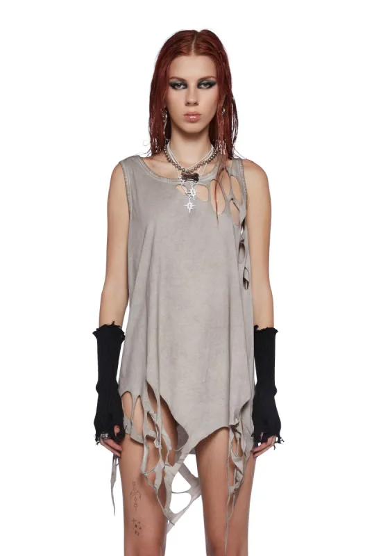 Fader Unisex Cut-Out Tank Top sold by Dolls Kill