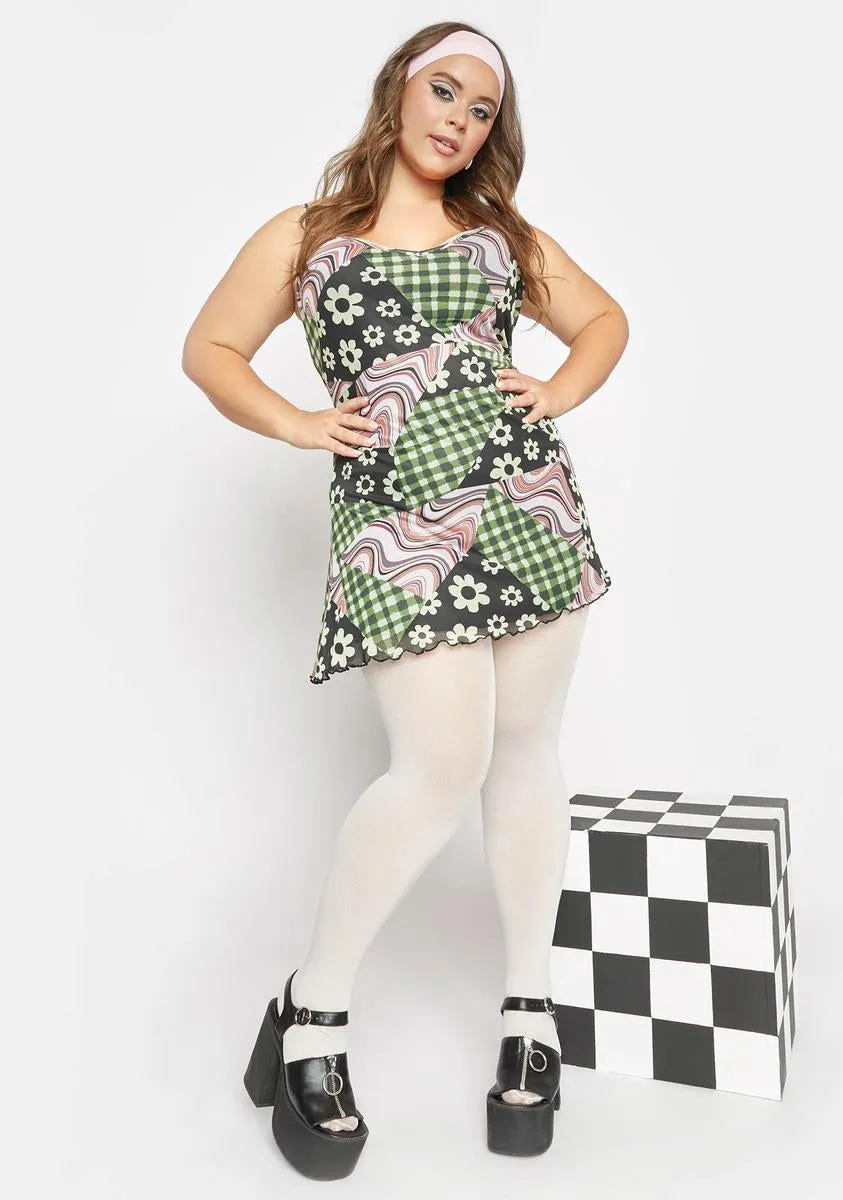 Plus Reinvent Myself Mesh Mini Dress sold by Dolls Kill product image thumbnail 3