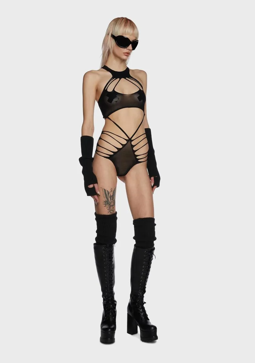 Queen Behavior Cut Out Bodysuit sold by Dolls Kill product image thumbnail 5