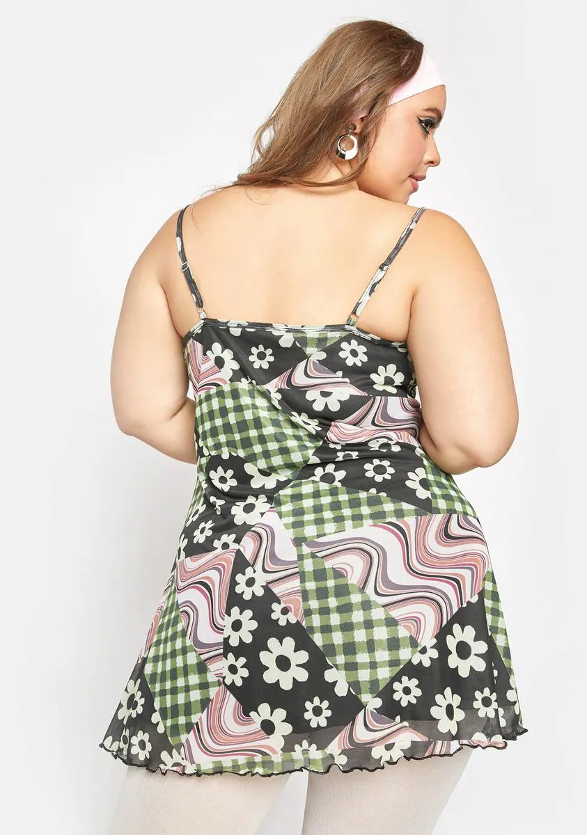 Plus Reinvent Myself Mesh Mini Dress sold by Dolls Kill product image thumbnail 4