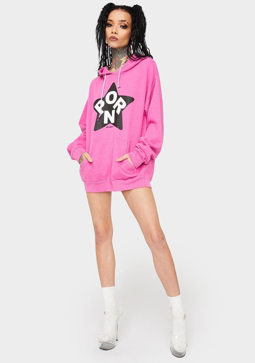 Pink Porn Star Pullover Hoodie sold by Dolls Kill product image thumbnail 3